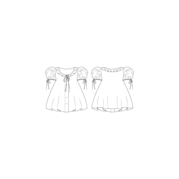 Emily Dress Pattern 0 - 24 months - Image 2